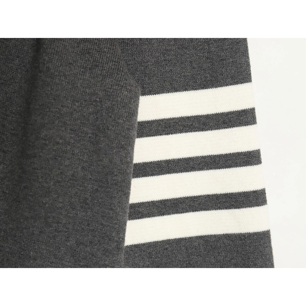 Thom Browne Classic FourBar FiveButton Crewneck Sweater,buy cheap,low price and discount Thom Browne