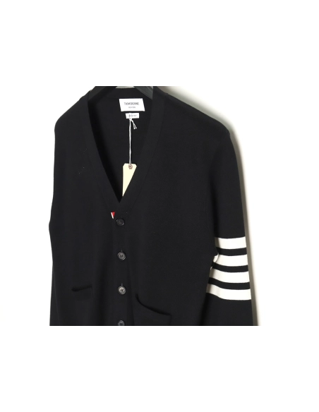 Thom Browne Classic FourBar FiveButton Cardigan,buy cheap,low price and discount Thom Browne