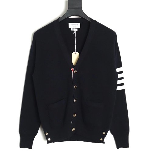 Thom Browne Classic FourBar FiveButton Cardigan,buy cheap,low price and discount Thom Browne