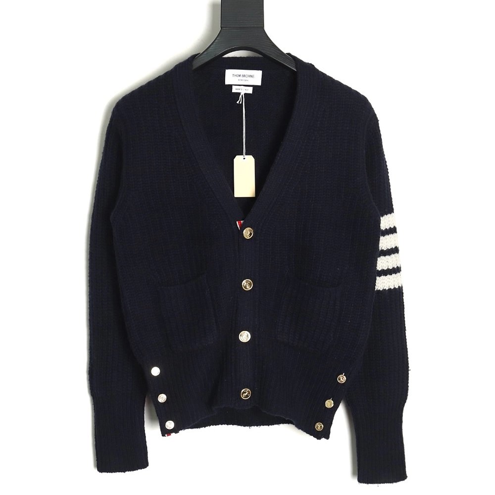 Thom Browne thickened ingot needle sweater cardigan,buy cheap,low price and discount Thom Browne
