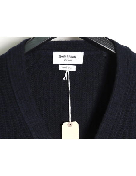 Thom Browne thickened ingot needle sweater cardigan,buy cheap,low price and discount Thom Browne