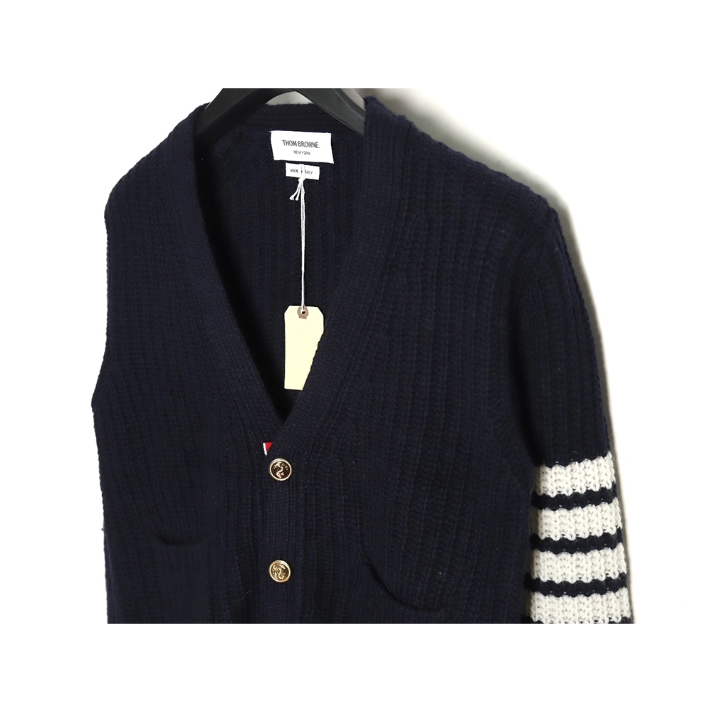 Thom Browne thickened ingot needle sweater cardigan,buy cheap,low price and discount Thom Browne