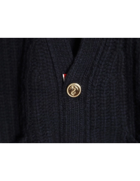 Thom Browne thickened ingot needle sweater cardigan,buy cheap,low price and discount Thom Browne