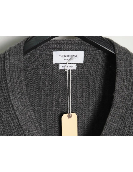Thom Browne thickened ingot needle sweater cardigan,buy cheap,low price and discount Thom Browne