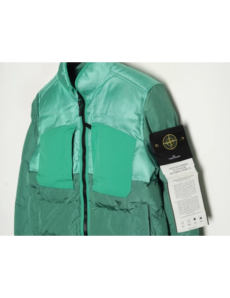 Stone Island metal nylon lightweight splicing down jacket,Stone Island