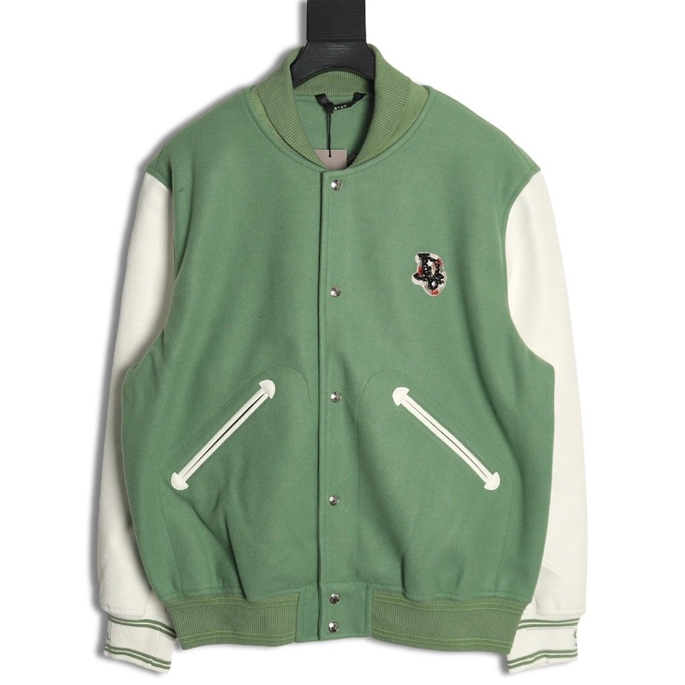 Dior beaded floral wool baseball jacket,Dior