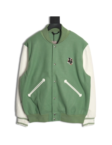 Dior beaded floral wool baseball jacket,Dior