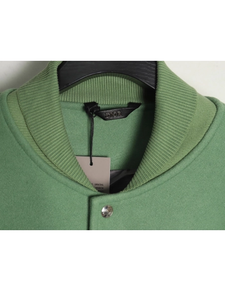 Dior beaded floral wool baseball jacket,Dior