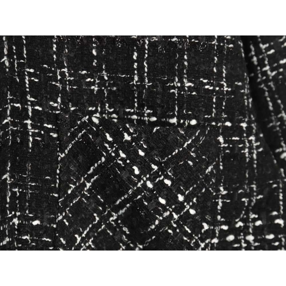 Charlie Luciano silver thread woven plaid shirt jacket TSK3,Charlie Luciano