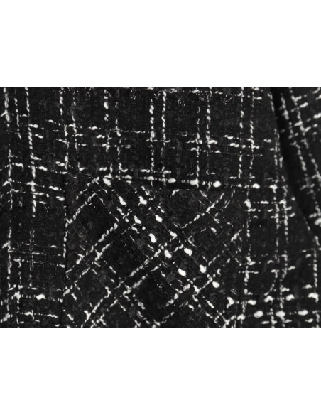 Charlie Luciano silver thread woven plaid shirt jacket TSK3,Charlie Luciano