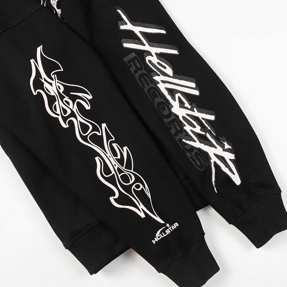 Hell Star Lettering Pattern Hoodie,Hell Star