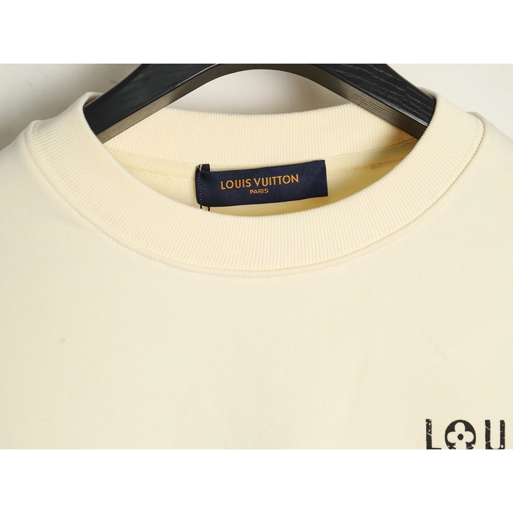 Louis Vuitton &amp; Chrome Hearts joint Sanskrit letter print crew neck sweatshirt,Louis Vuitton