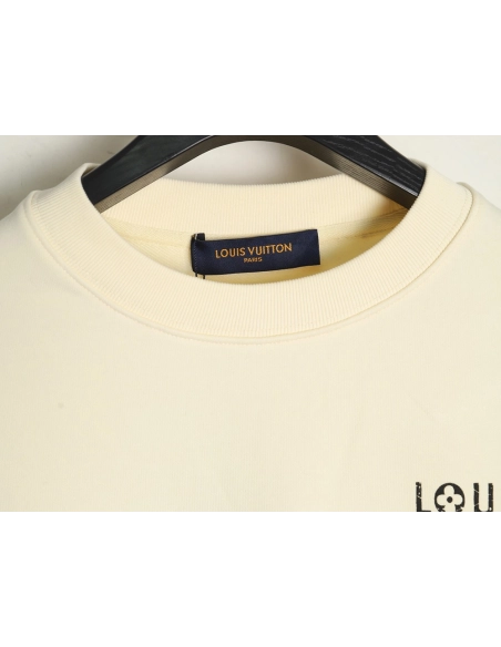 Louis Vuitton &amp; Chrome Hearts joint Sanskrit letter print crew neck sweatshirt,Louis Vuitton