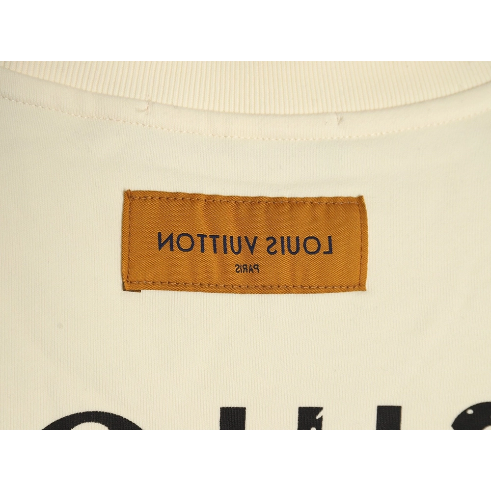 Louis Vuitton &amp; Chrome Hearts joint Sanskrit letter print crew neck sweatshirt,Louis Vuitton