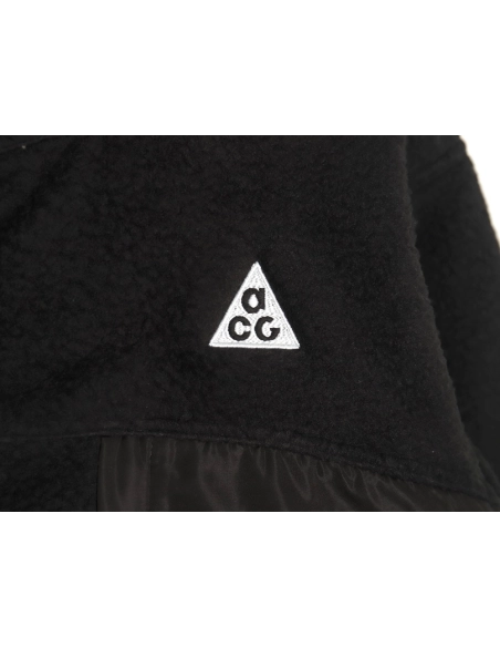 Nike &amp; Acg embroidered logo polar fleece stand collar zip-up jacket TSK1,Nike