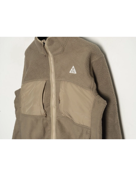 Nike &amp; Acg embroidered logo polar fleece stand collar zip-up jacket,Nike
