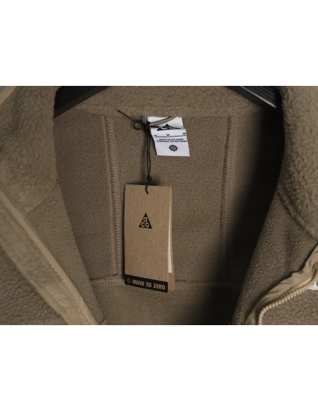 Nike &amp; Acg embroidered logo polar fleece stand collar zip-up jacket,Nike