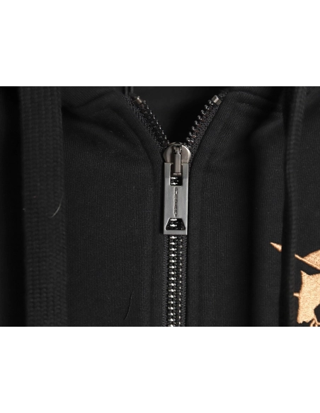 Burberry embroidered war horse logo zipper sweatshirt,Burberry