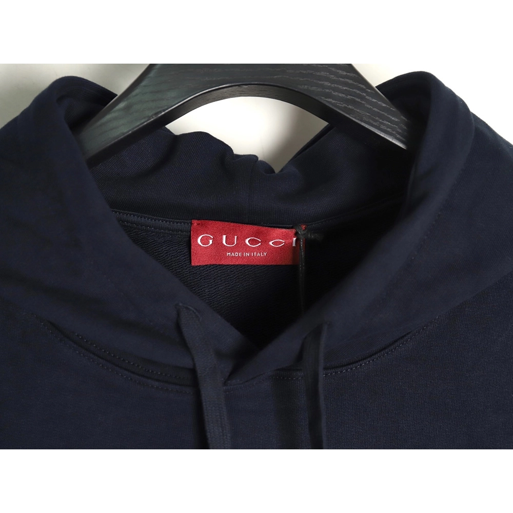 Gucci Green Embroidered Lettering Hoodie,Gucci