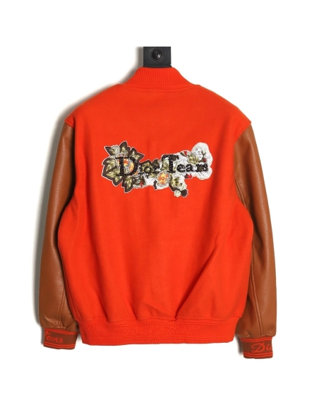 Dior beaded floral wool baseball jacket TSK1,Dior