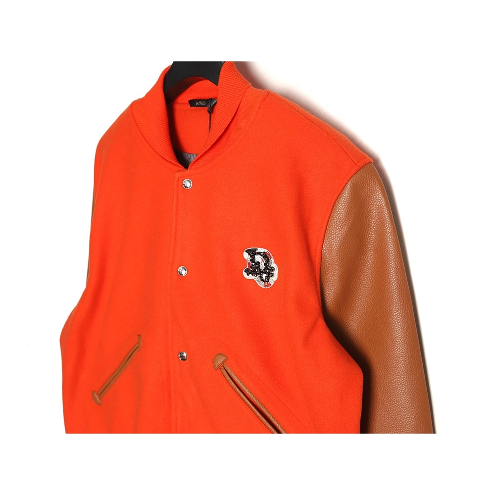 Dior beaded floral wool baseball jacket TSK1,Dior