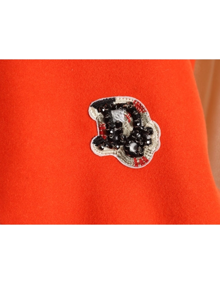 Dior beaded floral wool baseball jacket TSK1,Dior