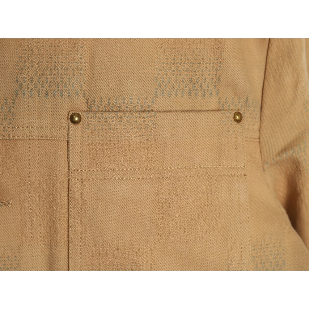 Louis Vuitton Pharrell joint embroidered turquoise checkerboard denim jacket,Louis Vuitton