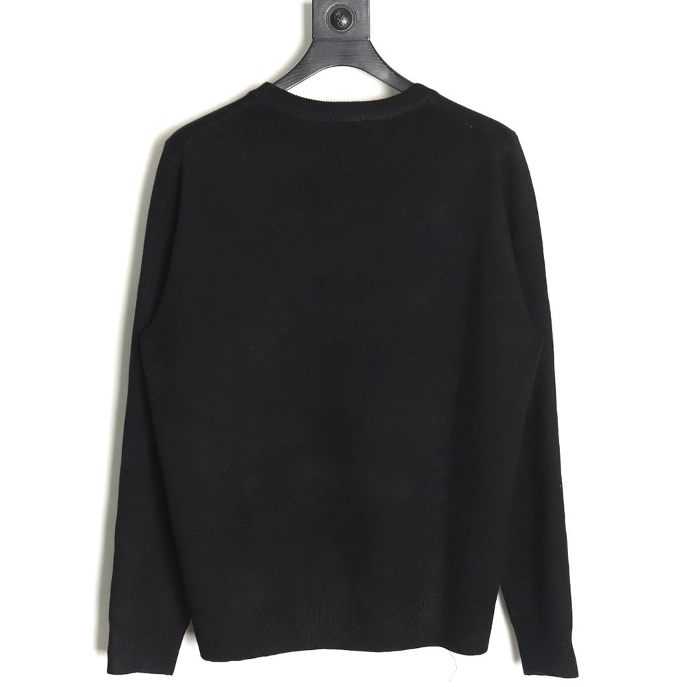 Burberry 3D cursive embroidered crew neck sweater,Burberry