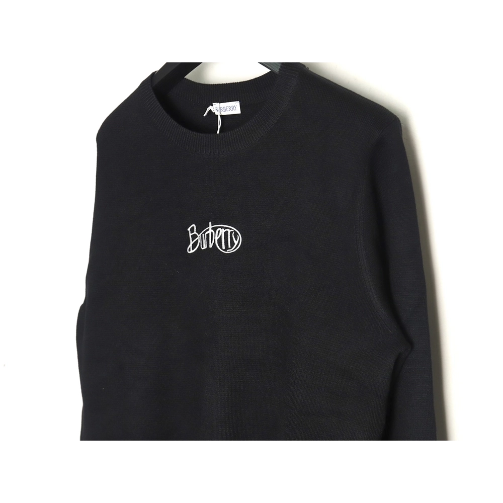 Burberry 3D cursive embroidered crew neck sweater,Burberry