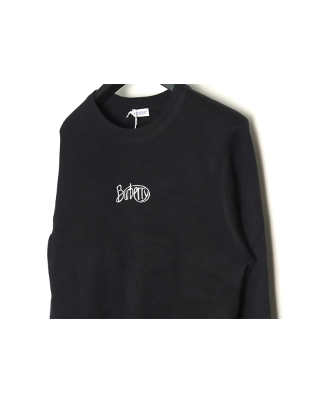 Burberry 3D cursive embroidered crew neck sweater,Burberry