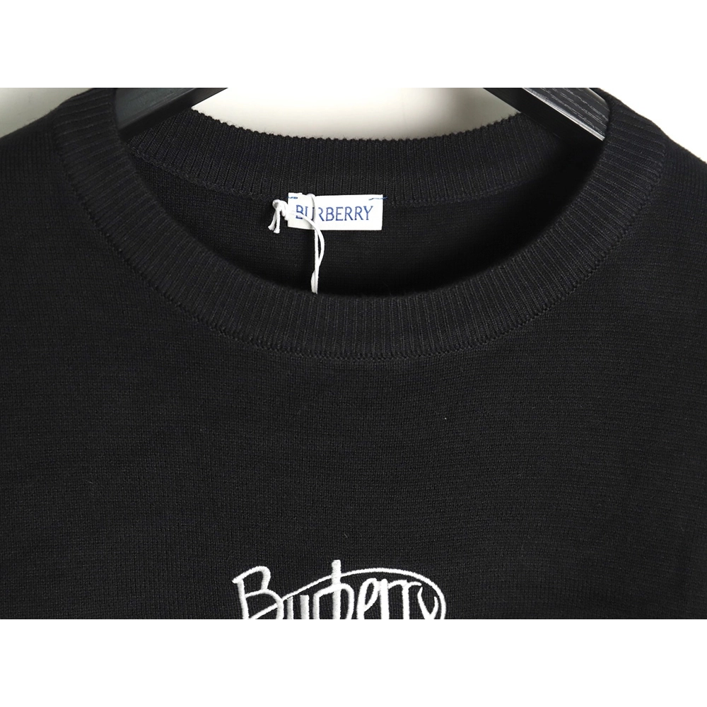 Burberry 3D cursive embroidered crew neck sweater,Burberry