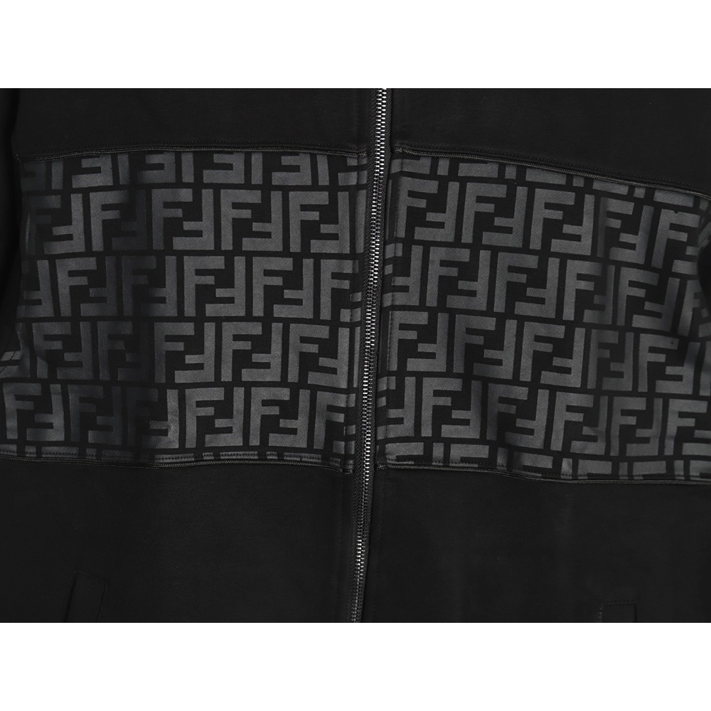 Fendi FF presbyopic patchwork zipper jacket,Fendi