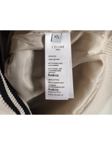Celine Embroidered Baseball Jacket,Celine