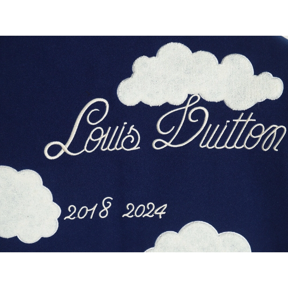 Louis Vuitton cartoon embroidery patchwork baseball jacket,Louis Vuitton
