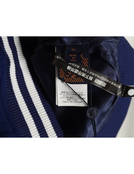 Louis Vuitton cartoon embroidery patchwork baseball jacket,Louis Vuitton