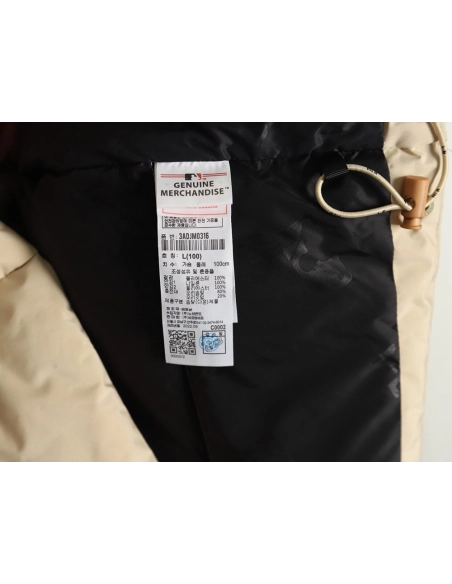 MLB solid color small label short down jacket,MLB