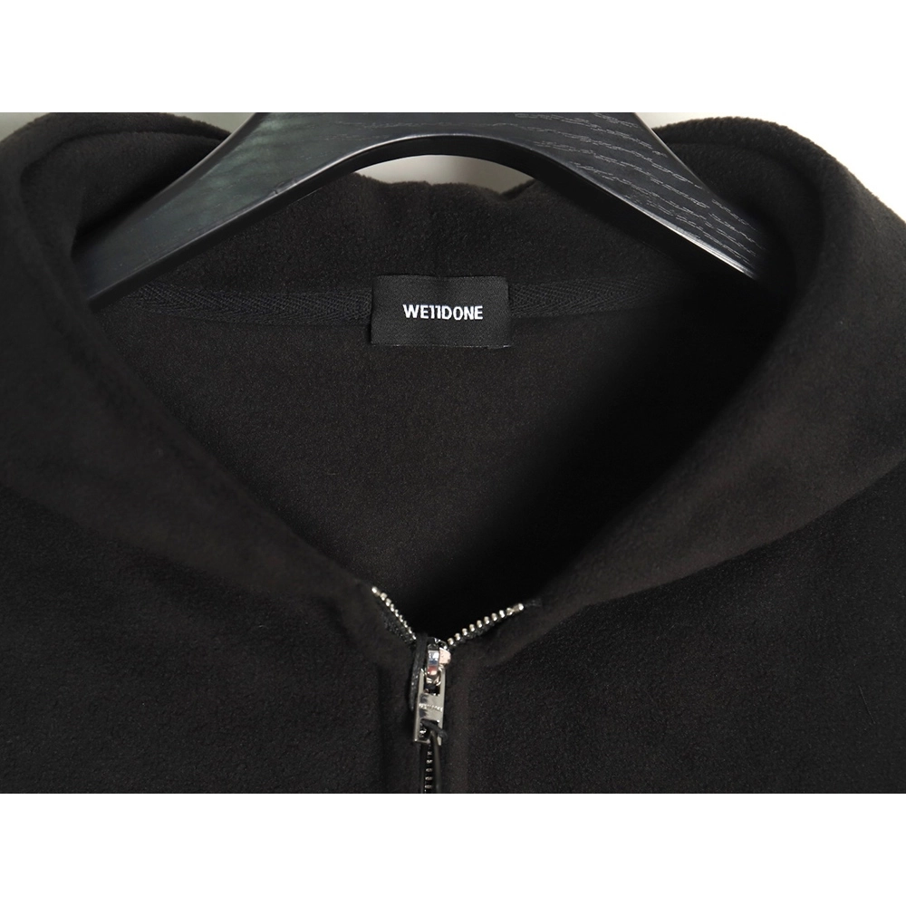 We11 Done polar fleece zip-up hoodie TSK2,We11done