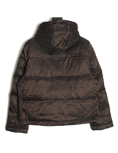 Fendi all over print jacquard nylon down jacket,Fendi