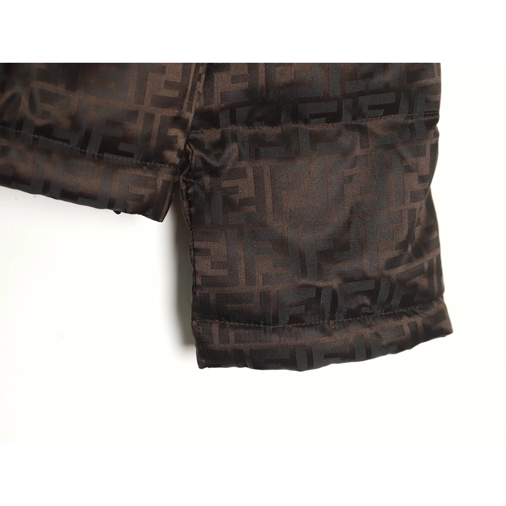 Fendi all over print jacquard nylon down jacket,Fendi