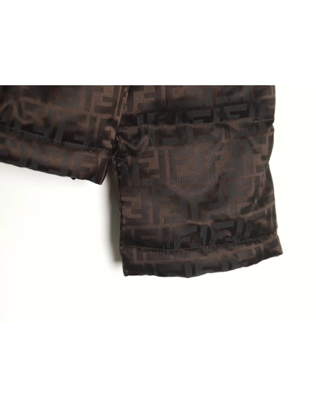 Fendi all over print jacquard nylon down jacket,Fendi