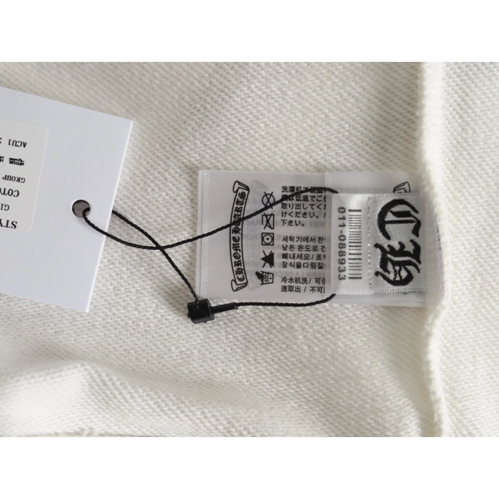 Chrome Hearts leather cross embroidered crewneck sweatshirt,Chrome Hearts