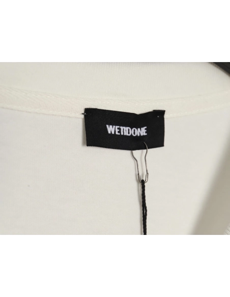 We11 Done pearl lettering long-sleeved T-shirt,We11done