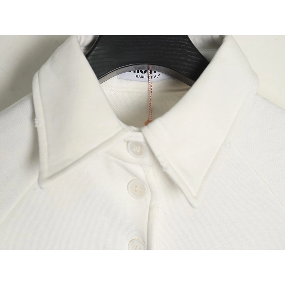 Miu Miu Letter Polo Long Sleeve Sweatshirt,Miu Miu