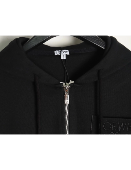 Loewe dark pattern embroidery logo jacket,Loewe