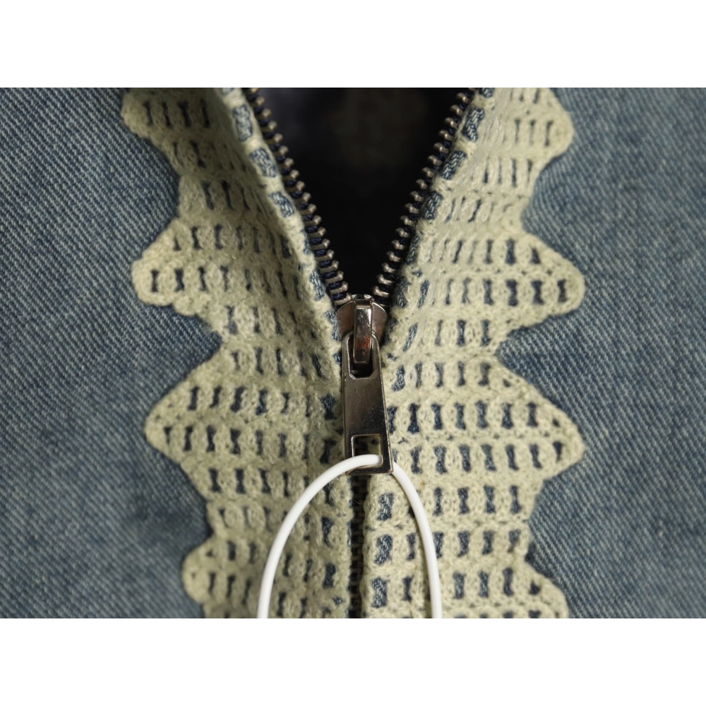 Kapital denim heavy bone embroidery loose jacket,Kapital