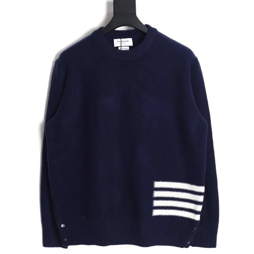 Thom Browne Four Stripe Crew Neck Sweater TSK1,Thom Browne