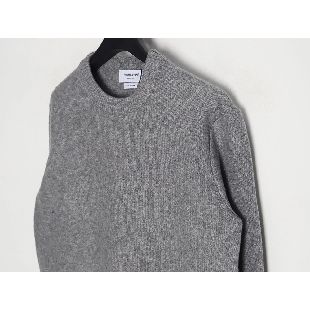 Thom Browne Four Stripe Crew Neck Sweater,Thom Browne