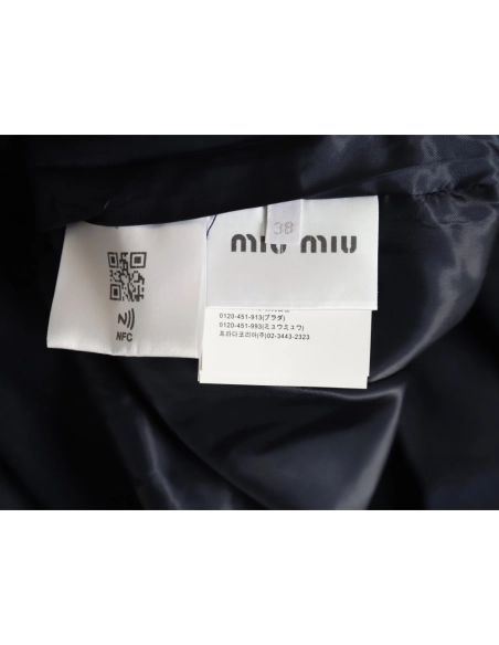 Miu Miu Triangle Pocket Batavia Wool Jacket,Miu Miu