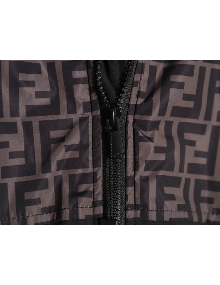 Fendi FF full print patchwork cotton jacket TSK1,Fendi