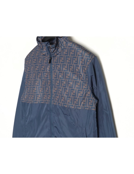 Fendi FF full print patchwork cotton jacket,Fendi